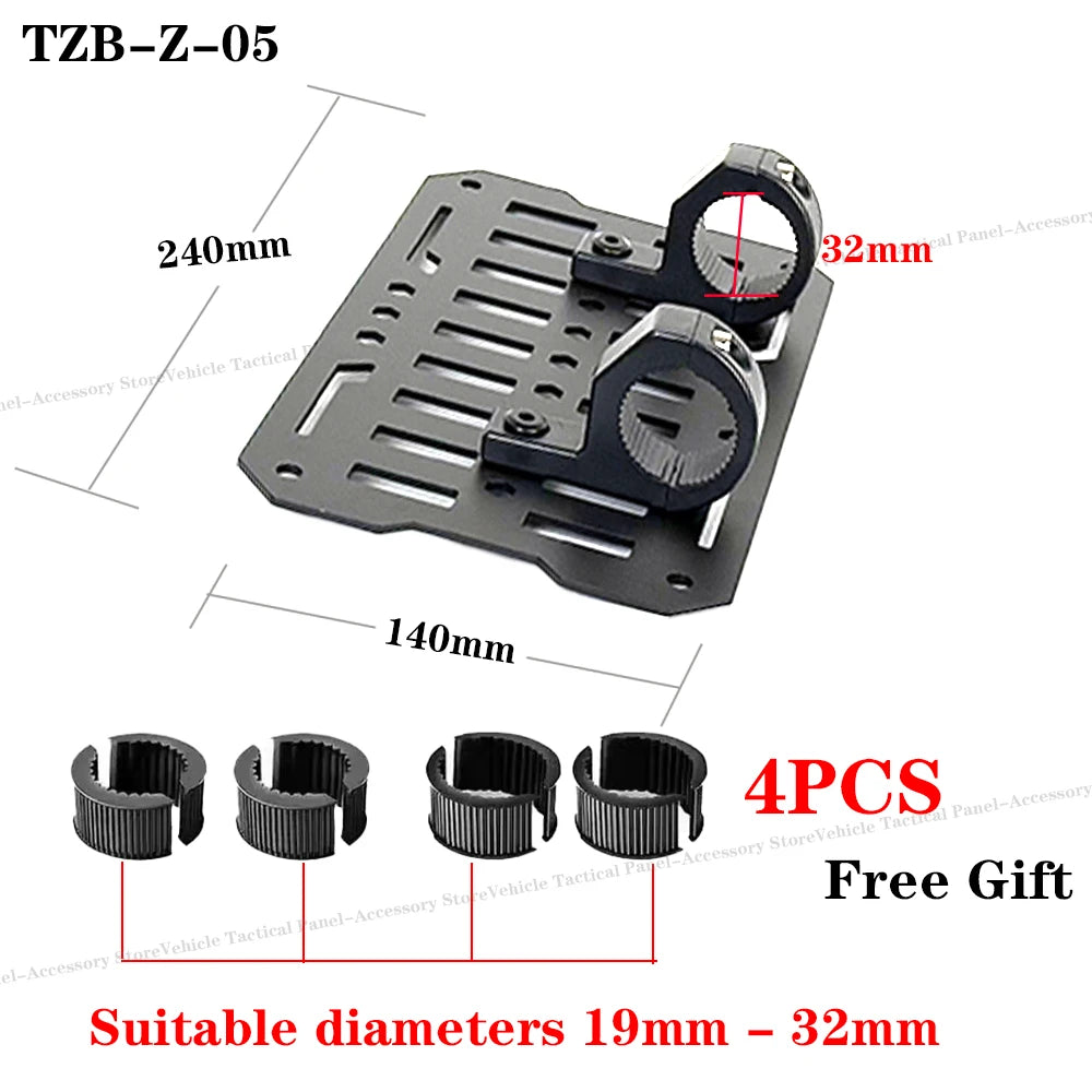 Motorcycle Molle Panel universal navigation bracket multifunctional crossbar mobile phone GPS fixed bracket riding equipment