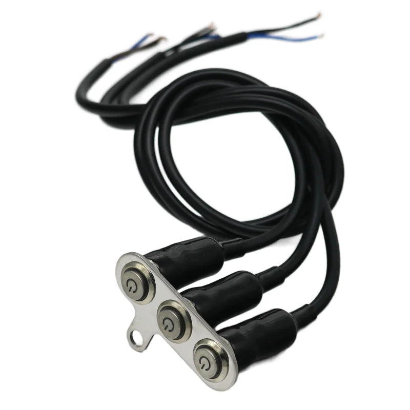 12V Handlebar Switch | 3-in-1 Stainless Buttons | ATV/Dirt Bike