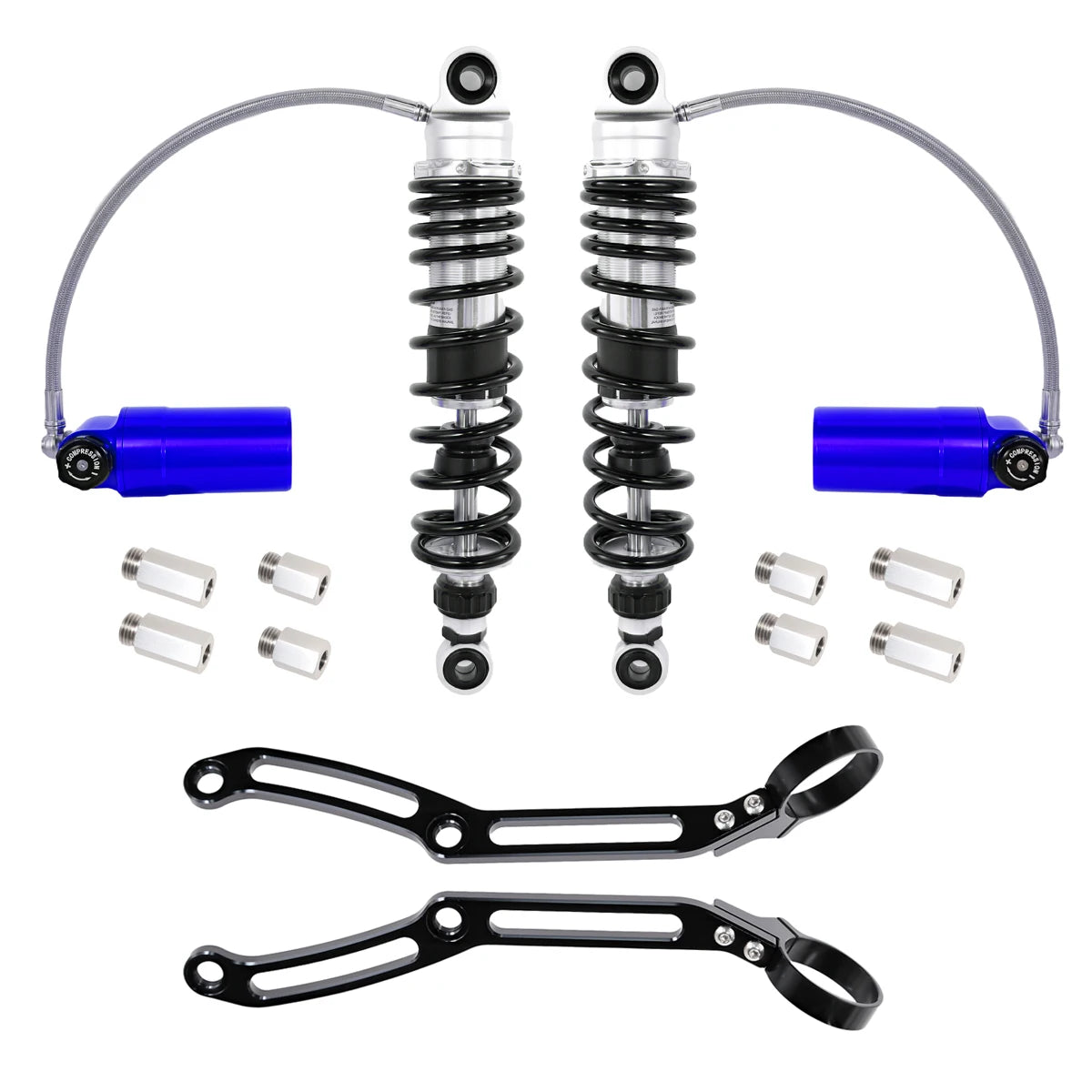 Harley Touring Rear Shocks | Remote Reservoir | 2014-2023 Fit
