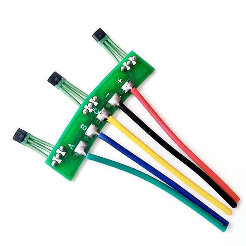 Electric Vehicle Hall Hall Sensor 10G 3144 3143 Cable Green Motor PCB Parts Board With 120 Degree Wires Electrical Panel