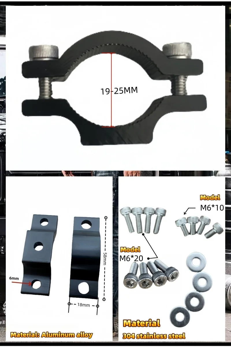 BMW GS Luggage Bracket | Exhaust-Side Frame Support | R1200-R1250