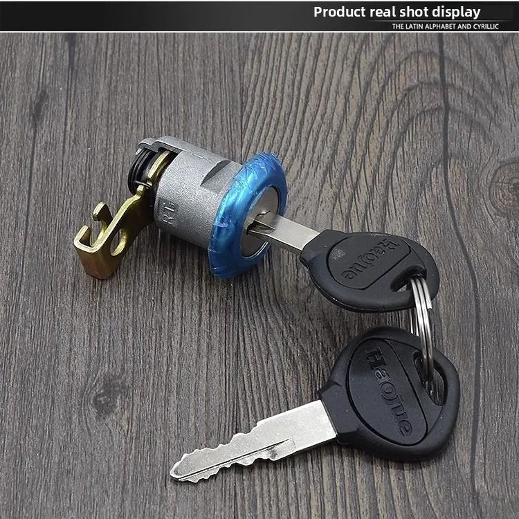 HJ110 Full Vehicle Lock Set | Steering Head Lock | Anti-Theft