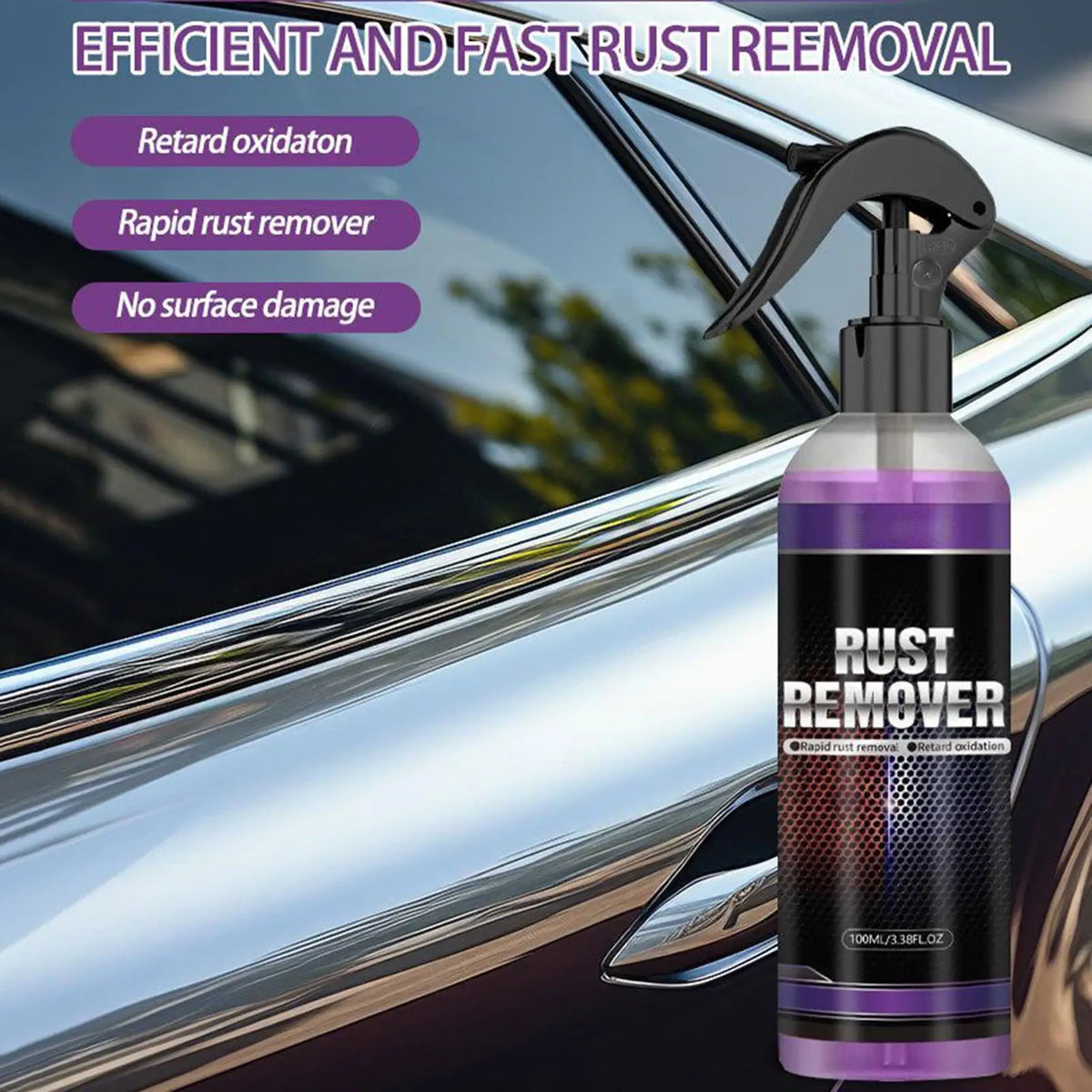 100ml Removal Cleaning Spray Rust Remover For Metal Rust Removal Spray for Beginners Family Automotive Interior Truck SUVs