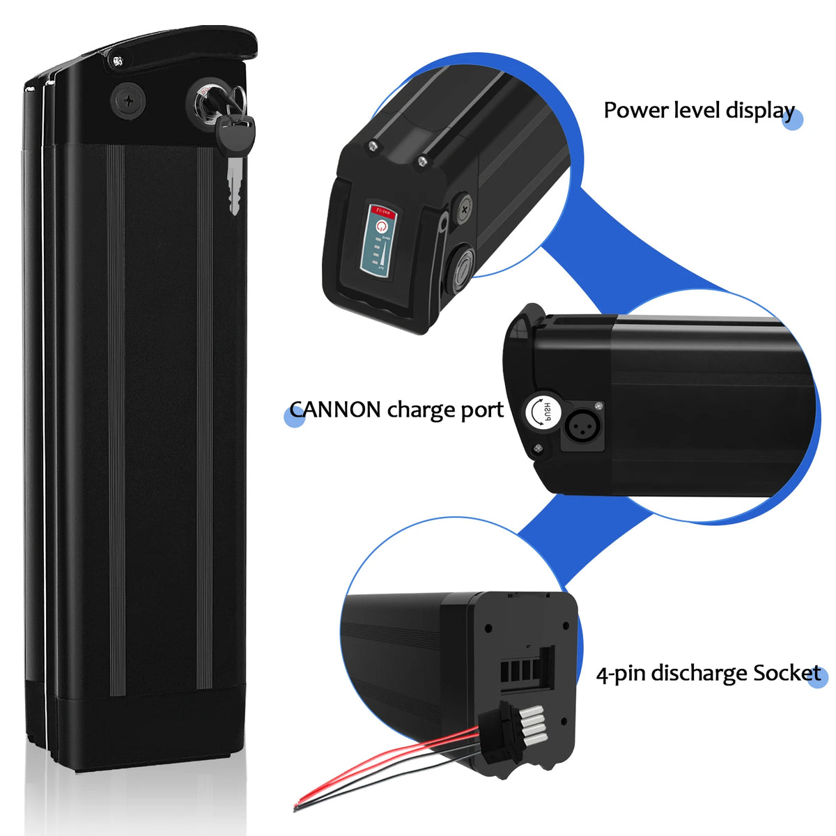 Silver Fish Battery Box | Holds 90x 18650 Cells | E-Bike Case
