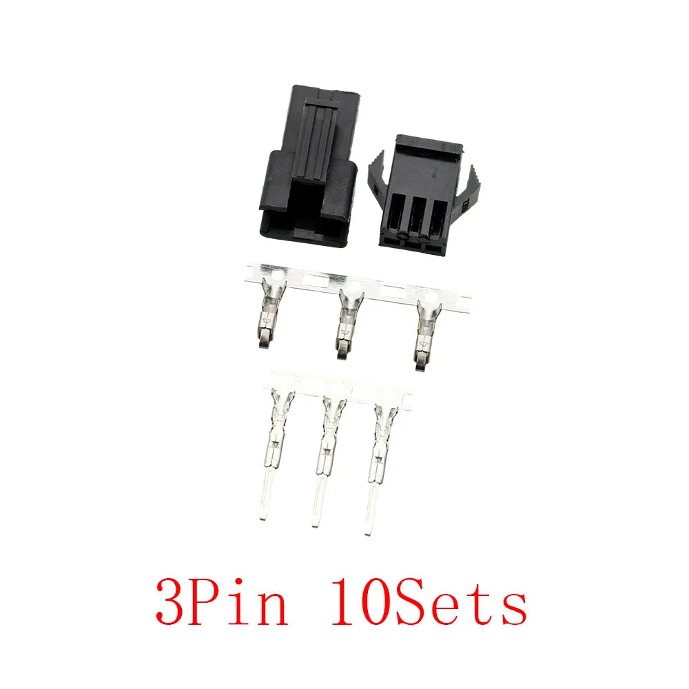 JST SM Connector Kit | 2-6 Pin 2.54mm | 10 Sets w/ Terminals