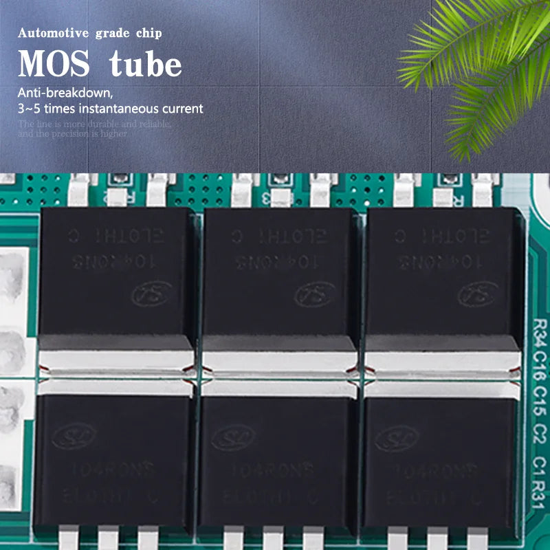 Bisida 7S–13S BMS | Balanced + Temp Control | 18650 Packs