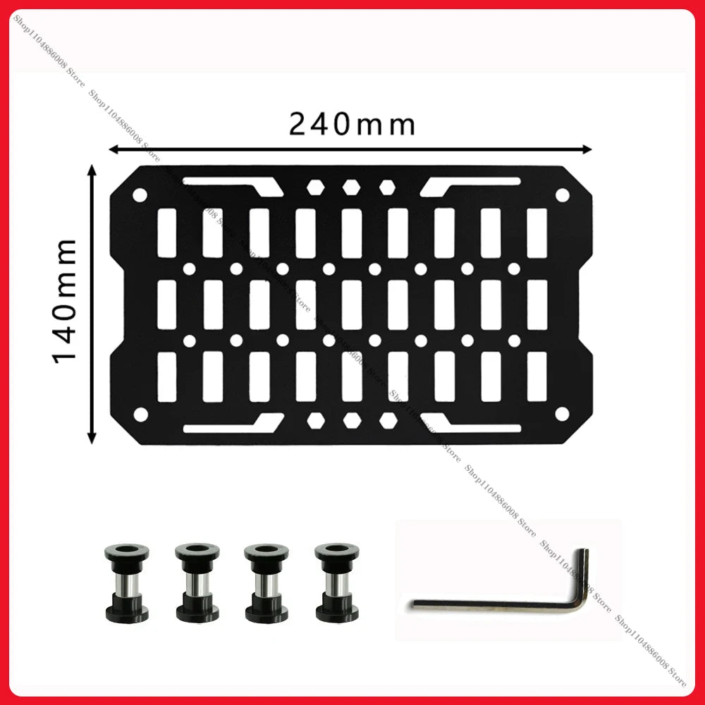 Top Case Molle Panel | Aluminum Alloy | Universal Quick Mount