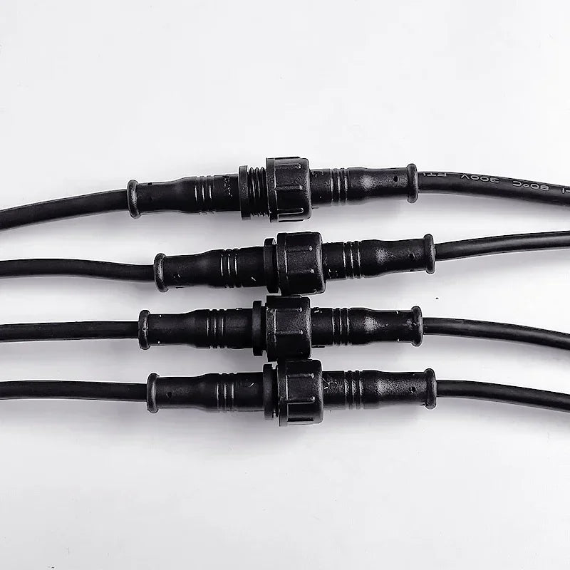 5/20Pcs M12 Waterproof 2 3 4 5Pin IP65 Cable Wire Plug for LED Strips Male and Female Jack 20cm Length Connector Small Size Head