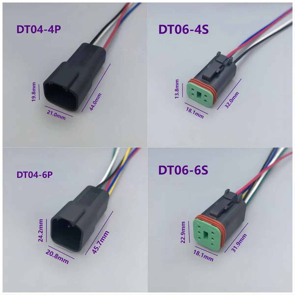 Deutsch DT Connector Kit | 2-12 Pin Waterproof | Auto Wiring