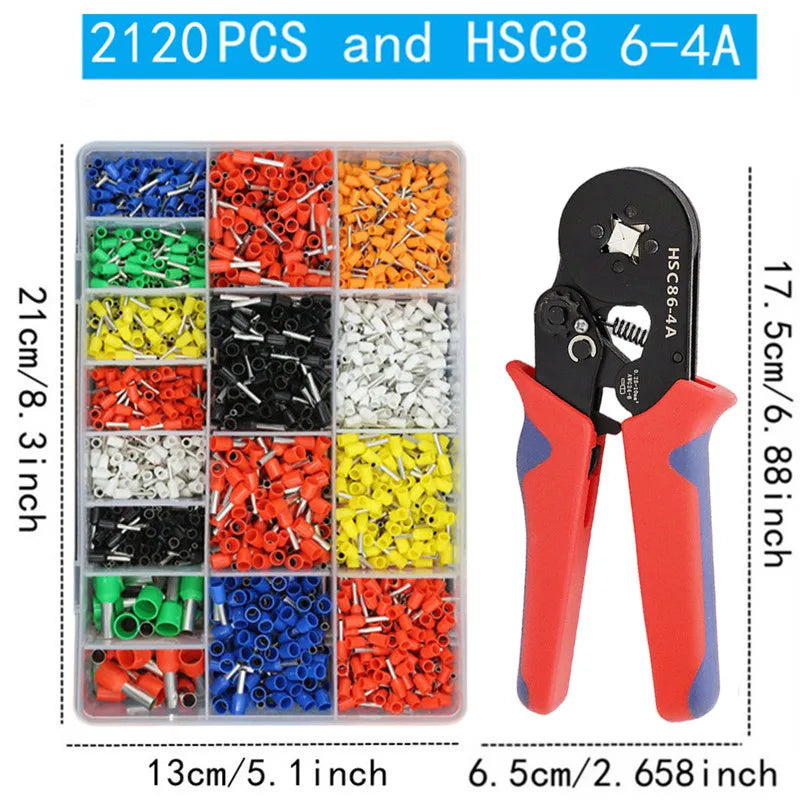 VE Tubular Crimp Terminal Kit | Insulated Ferrules | Boxed Assortment