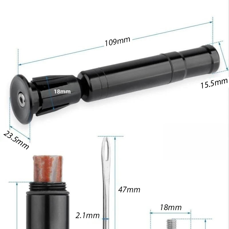 Tubeless Tire Repair Kit | Bar-End Storage Tool | MTB & Road Bikes