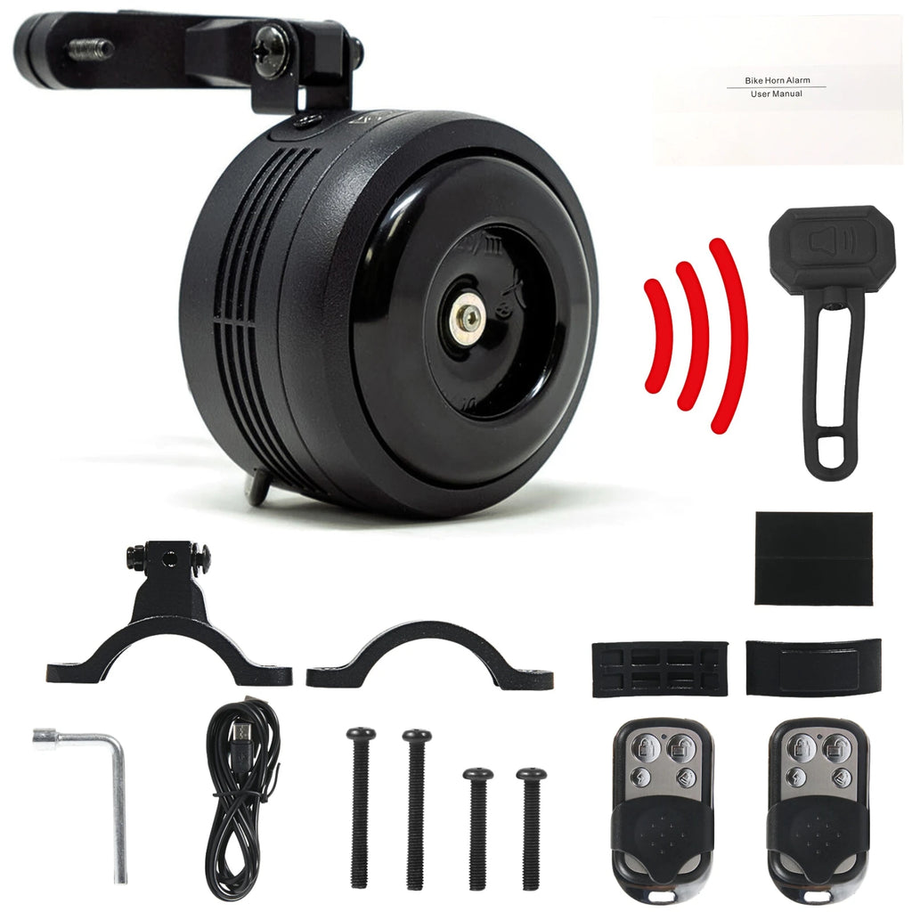 Electric Bike Horn Alarm | Remote Control Anti-Theft | Super Loud