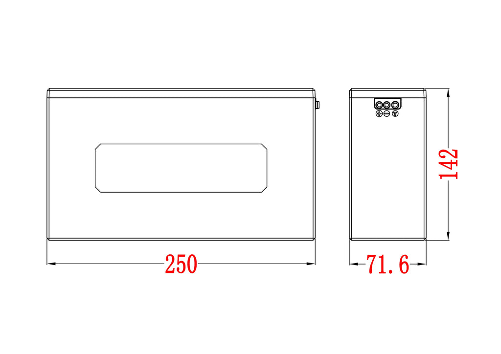 48V 20Ah Li-ion Battery Box Kit | 13S6P Case + 20A BMS | E-Bike