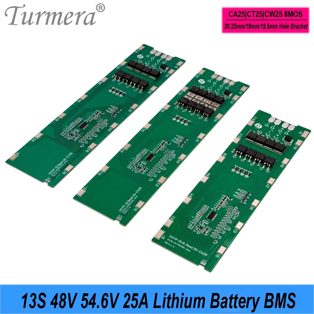 Lithium Battery BMS | 13S 48V 25A | E-Bike & E-Scooter Pack Building