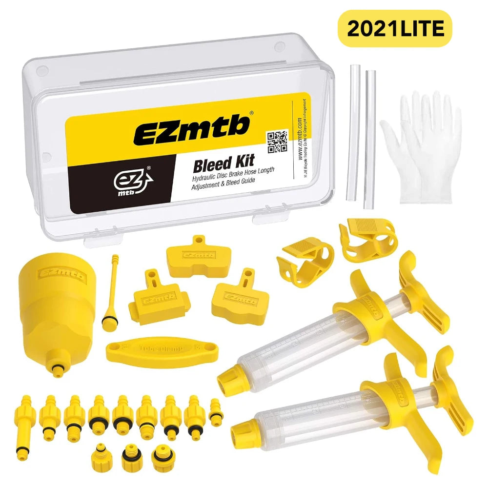 Hydraulic Disc Brake Bleed Kit + 60ml Mineral Oil | Fits Shimano, Tektro, SRAM, Nutt & Magura Brakes