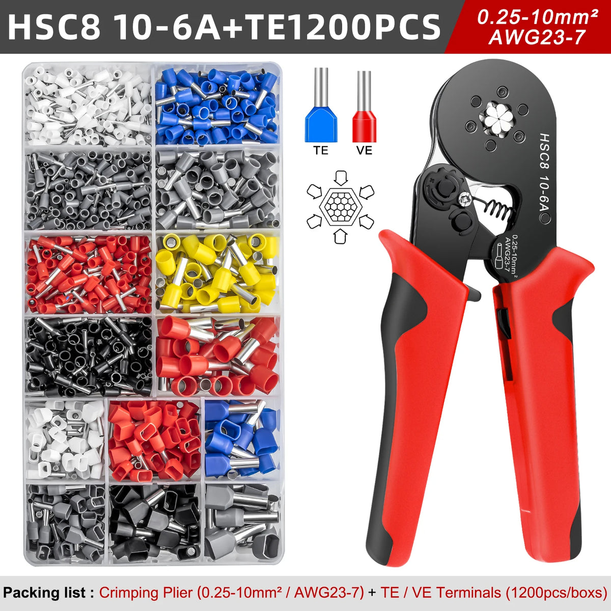 VE Tubular Crimp Terminal Kit | Insulated Ferrules | Electrical