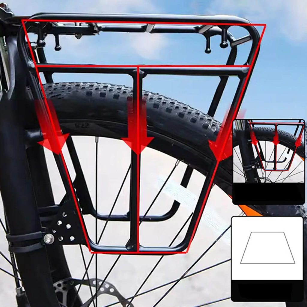 Front Cargo Rack | Steel Fork-Mount | Adjustable