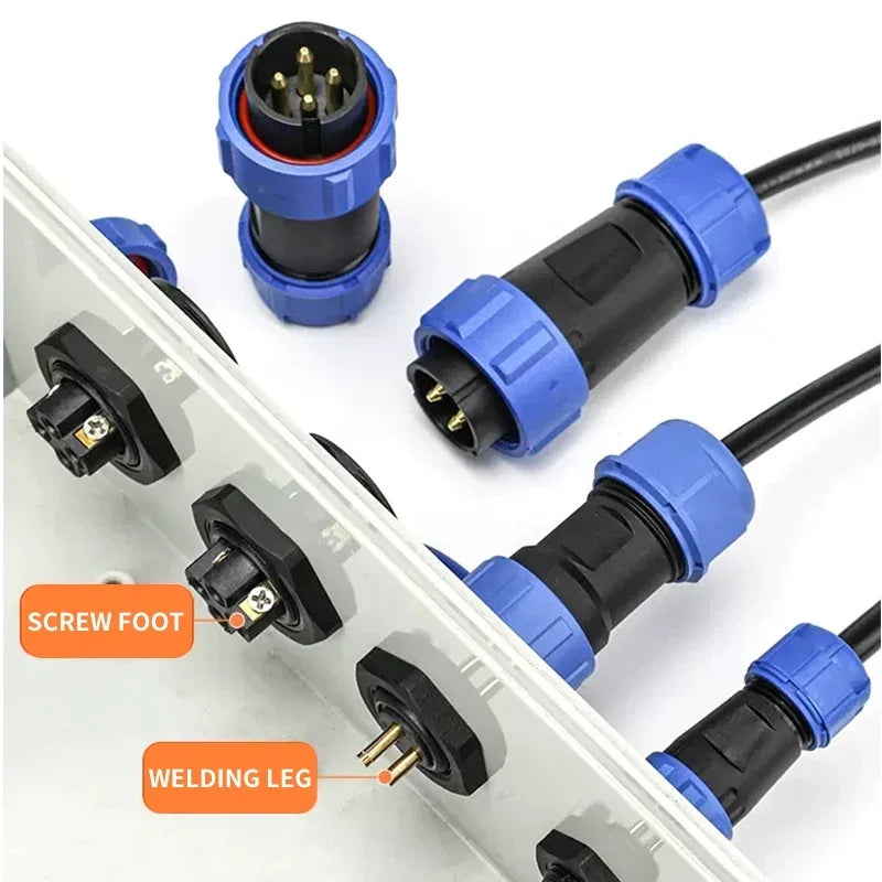Aviation Plug Connectors | IP68 Waterproof | Panel-Mount