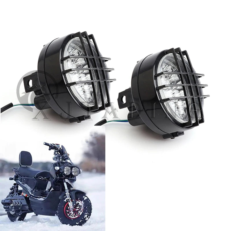 2Pcs Front Head Light Lamp Headlight Assembly For GY6 50cc-125cc Motorcycle Zuma Electrical motorbike Scooter Honda zoomer
