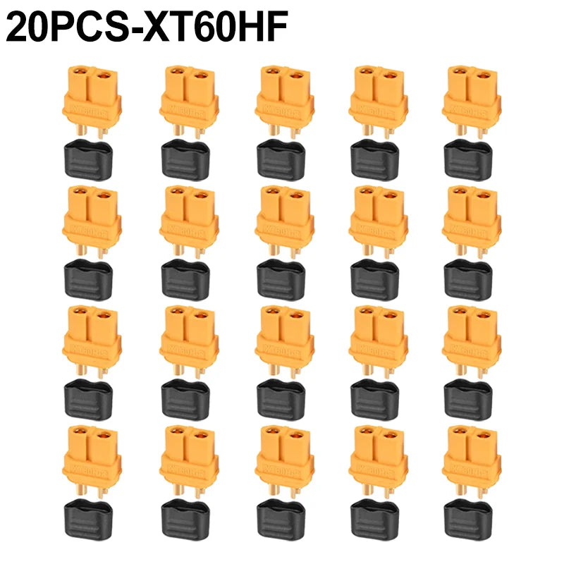 XT60H Bullet Connector Plugs | Male & Female w/ Sheath | RC LiPo