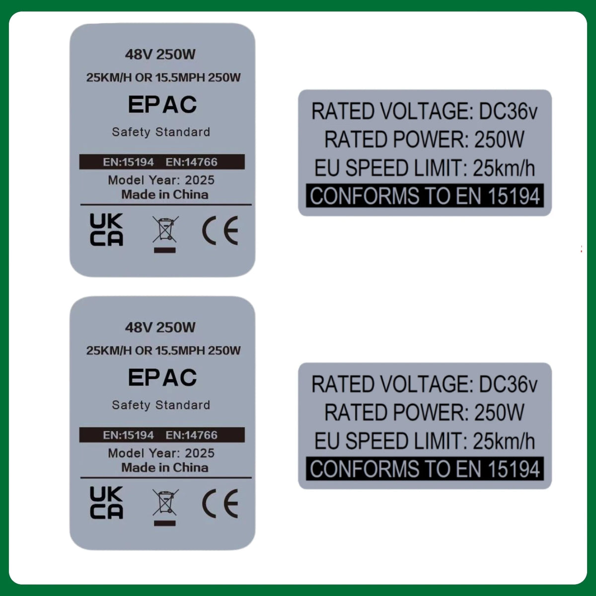 Ebike modification kit stickers,36V 48V 250W Electric Bike Lable,Compataible for Bafang Tongsheng and other Brand Conversion Kit