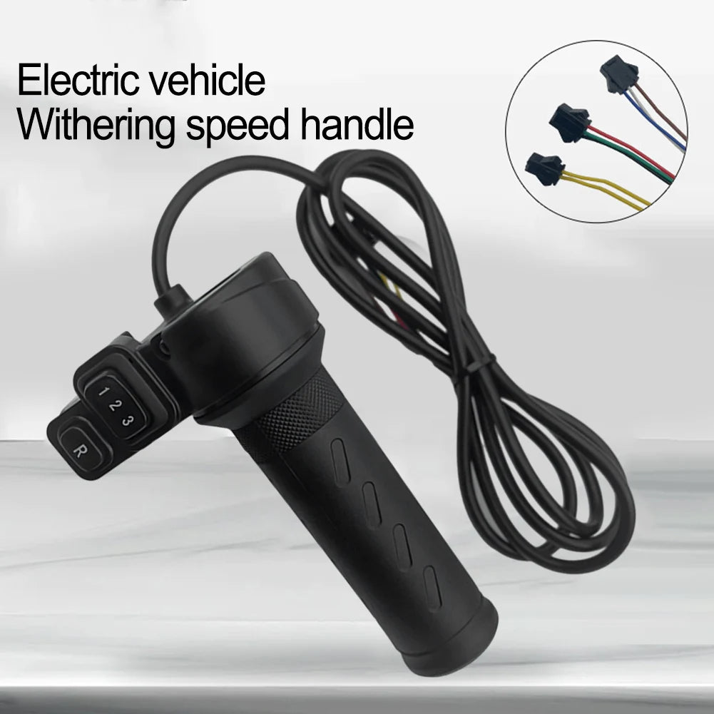 3-Speed Twist Throttle | 24V–72V | E-Bike & Scooter