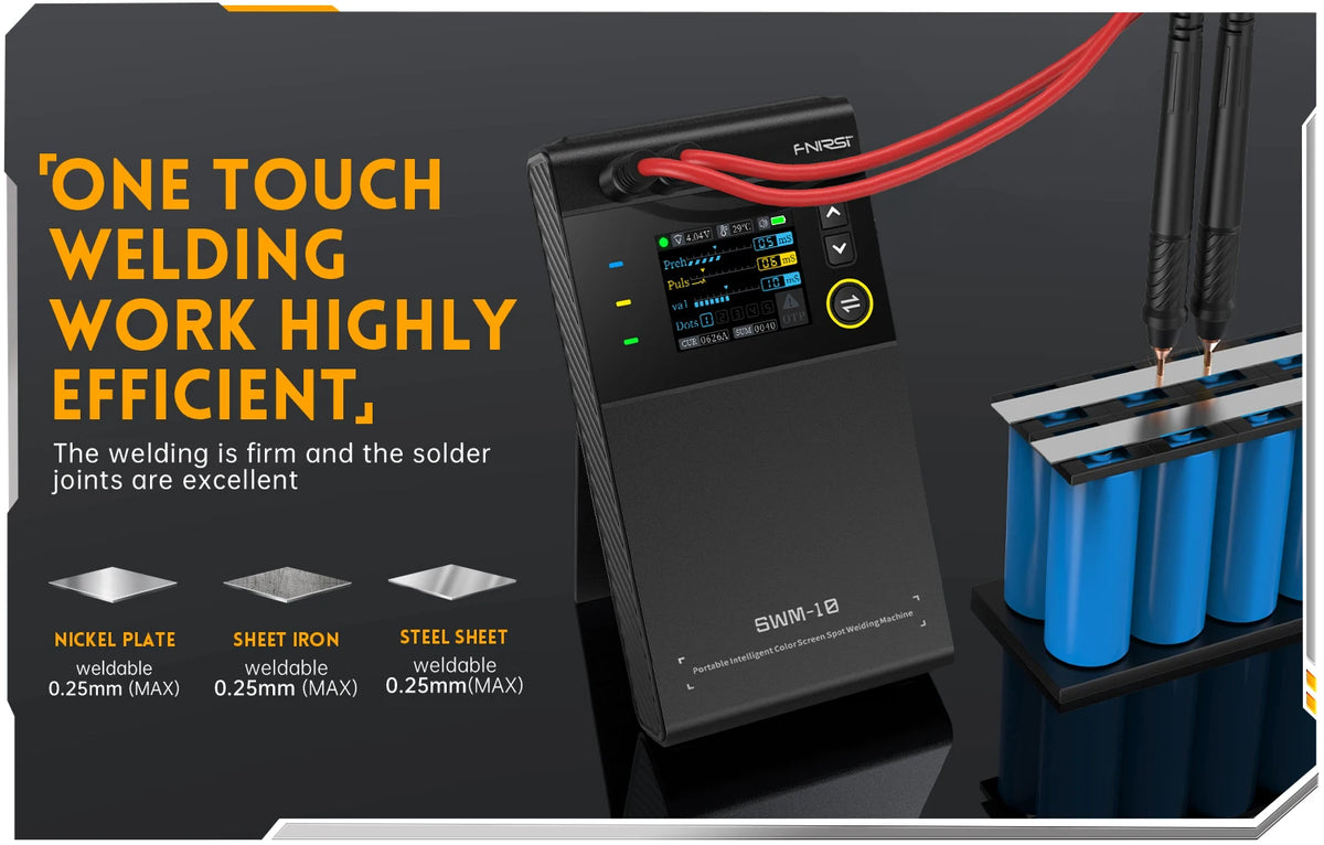 FNIRSI SWM-10 Portable Spot Welder | 5000mAh | 18650 Battery Packs