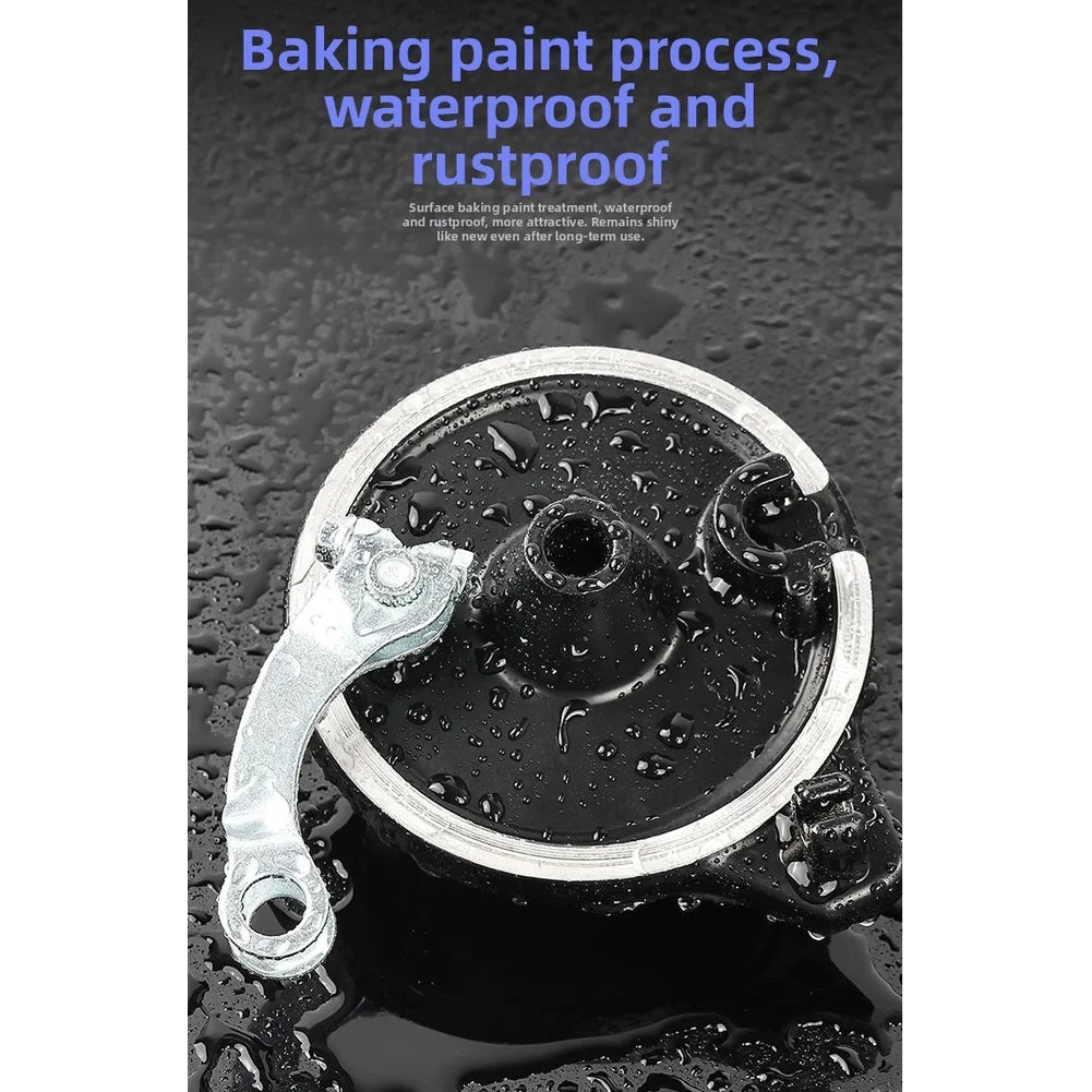 80-Type Front Drum Brake Assembly for Electric Bikes | Plastic Cover & Alloy Shell