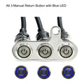 12V Handlebar Switch | 3-in-1 Stainless Buttons | ATV/Dirt Bike