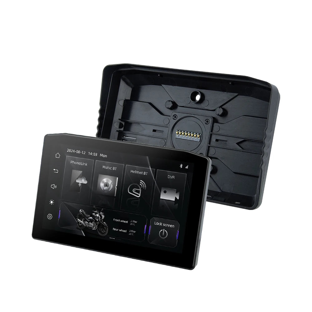 EKIY 6.25" Moto CarPlay Dashboard | Wireless Android Auto | GPS Navigation