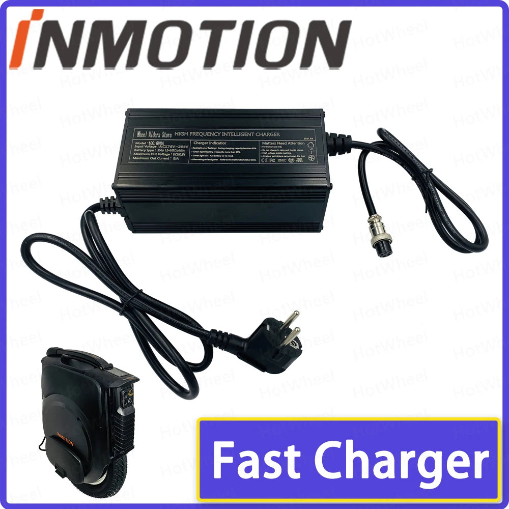 100.8V 8A Fast Charger | Inmotion V12 EUC | Quick Charge Unicycle
