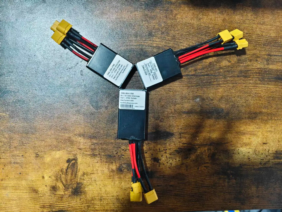 Dual Battery Adapter 12-72V | Parallel Discharge | E-Bike