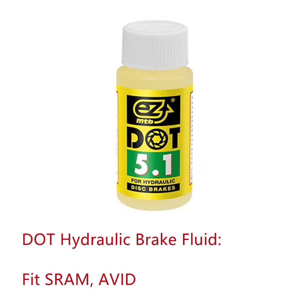 EZMTB Brake Fluid | Mineral Oil & DOT for Hydraulic Disc Brakes | Shimano, SRAM, Avid, Magura