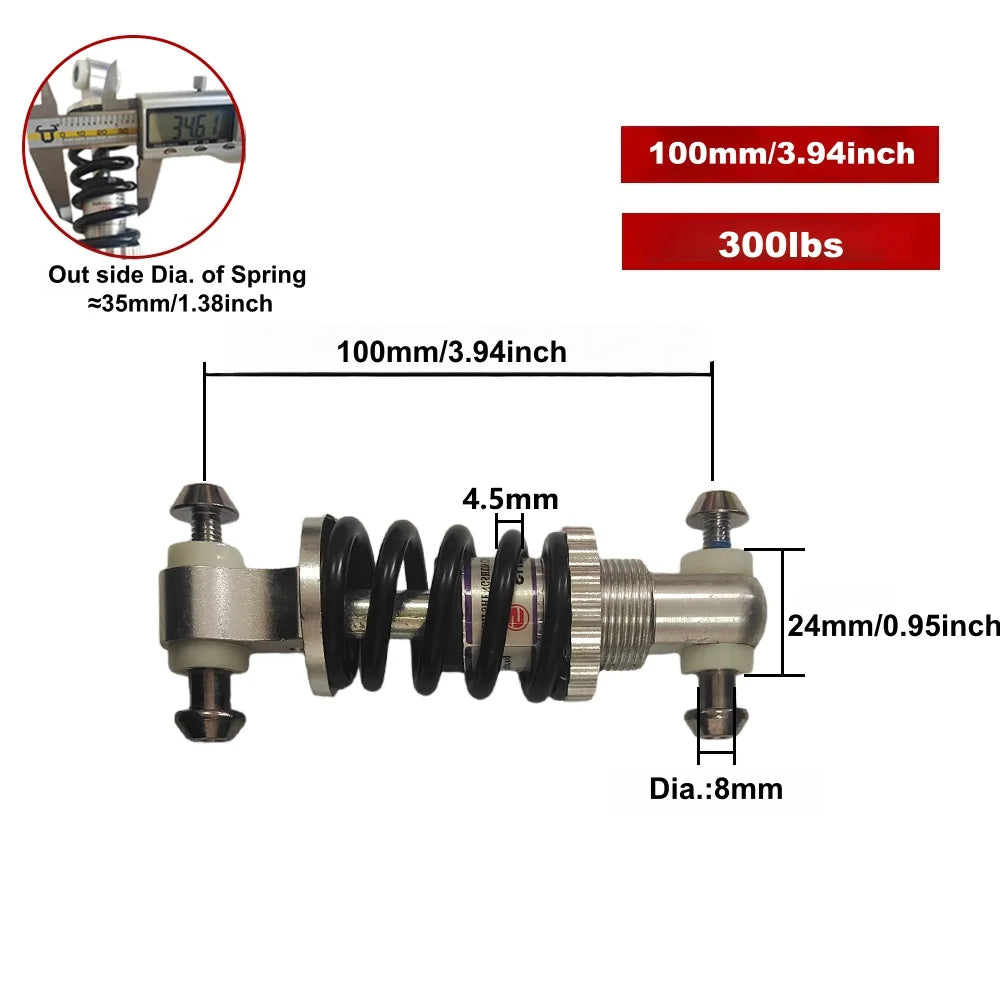 Rear Suspension Shock | 100/125/150mm | E-Bike & MTB