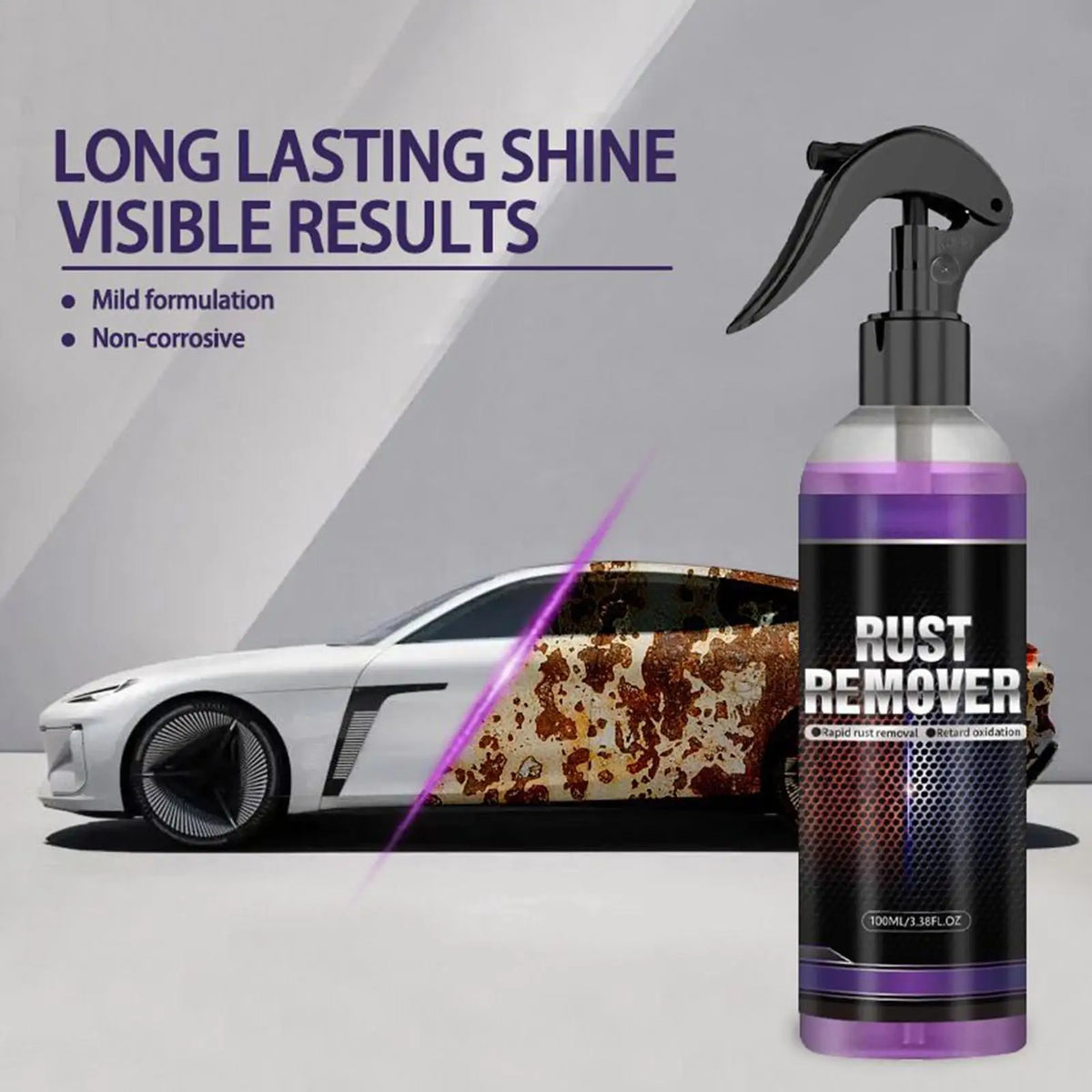 100ml Removal Cleaning Spray Rust Remover For Metal Rust Removal Spray for Beginners Family Automotive Interior Truck SUVs