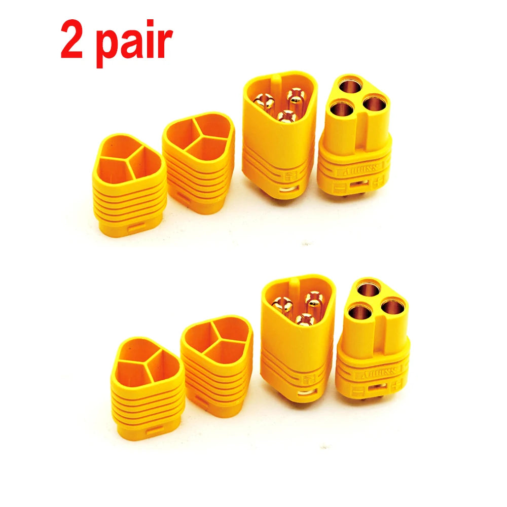 MIBIDAO MT60 3-Pin Bullet Connector | 3.5mm | RC ESC / Motor