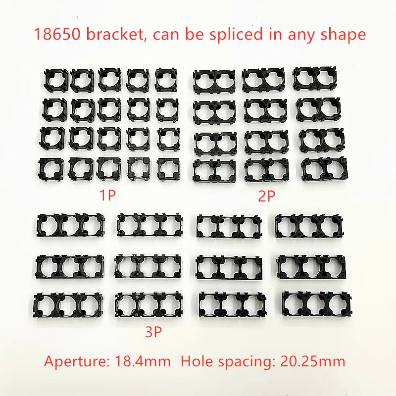 18650 Battery Holder Brackets | Anti-Vibration | 10–100 PCS