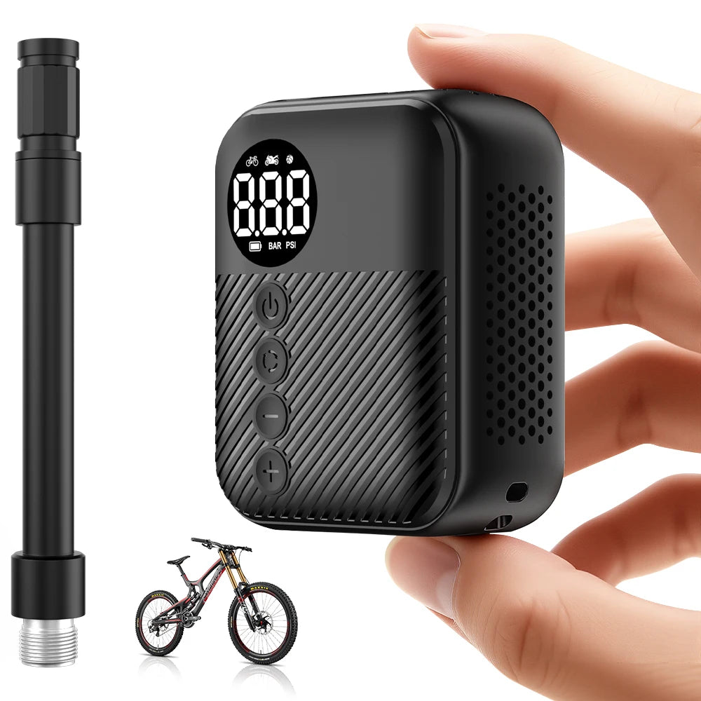 CARSUN Mini Tire Inflator | 150 PSI Cordless | Digital Display