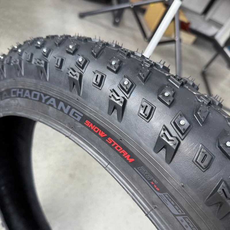CHAOYANG Fat Tire 26x4.0 | Snow/MTB Studded Spike | 120TPI Folding