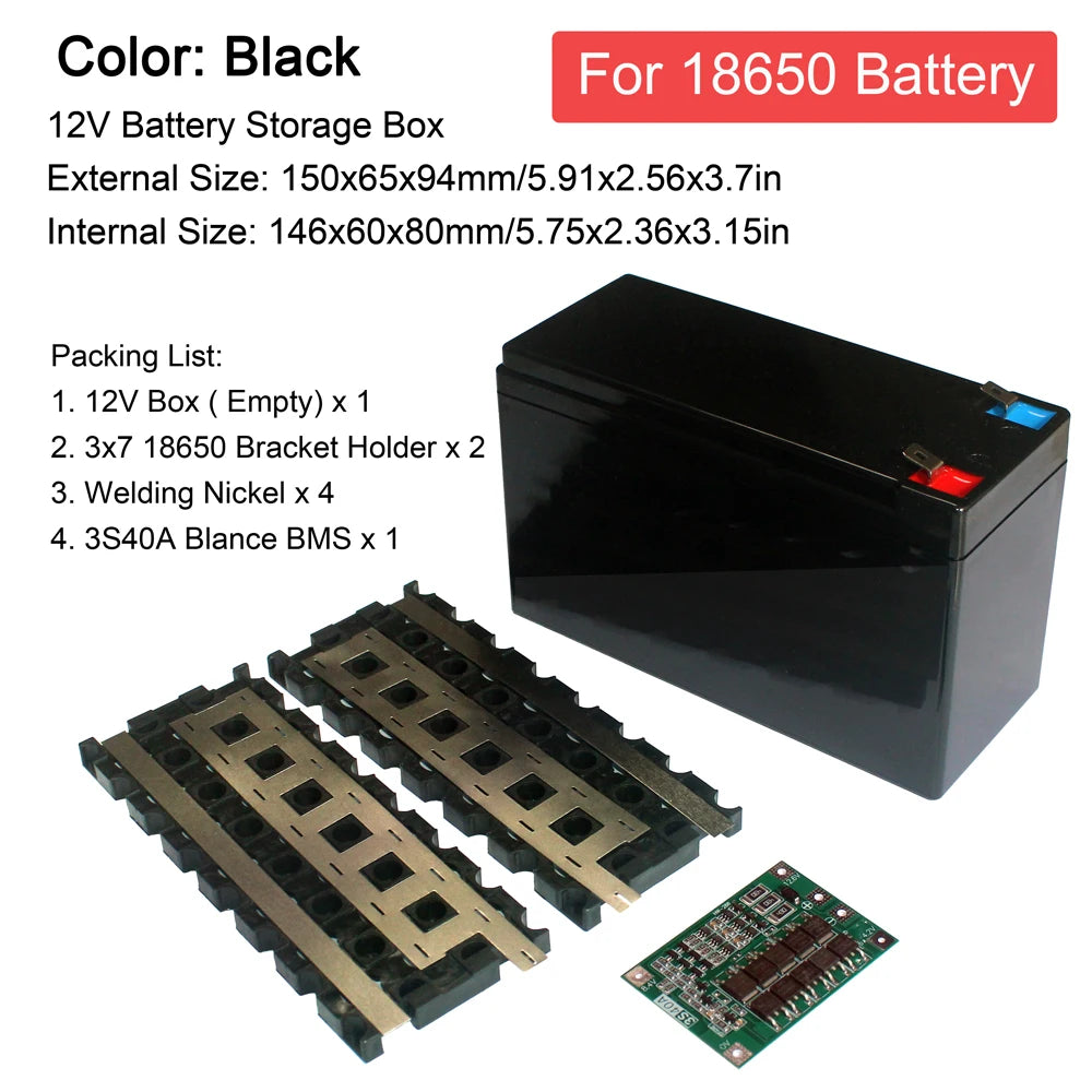 DIY 18650 Lithium Battery Box Pack