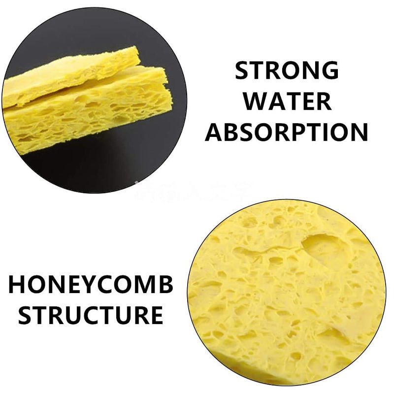 Soldering Iron Cleaning Sponge | Yellow Heat-Resistant
