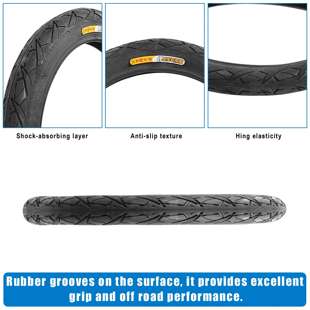16x1.95 Tire & Tube | 52-305 E-Bike/Scooter | Wear Resistant