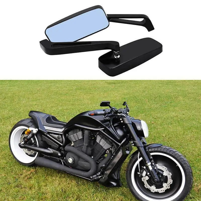 Universal Side Mirrors | Adjustable Rear-View Pair | 8mm/10mm Thread