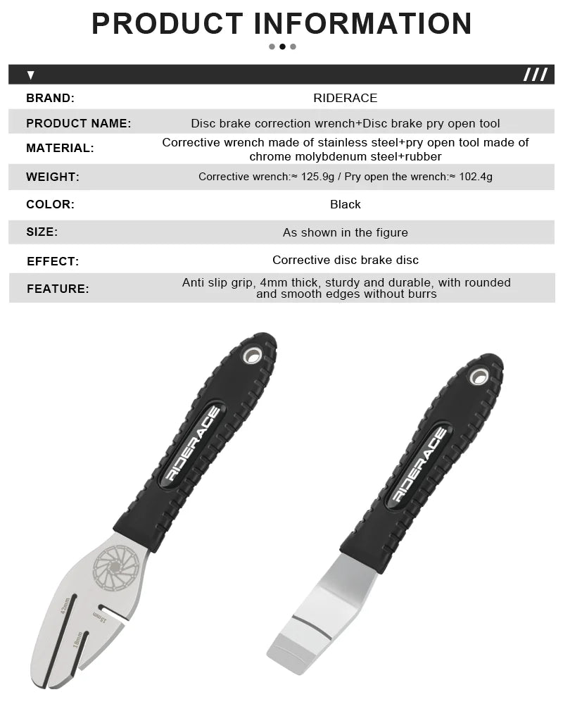Disc Brake Piston Pusher | Stainless Steel Caliper Adjustment Tool | TL-A / TL-B