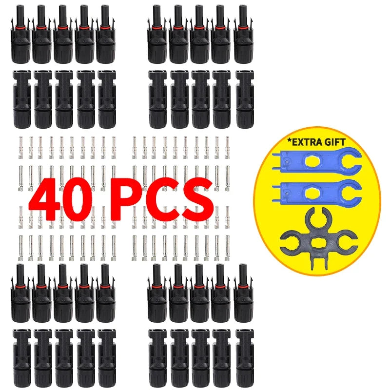 Solar PV Connector Kit | 1000V DC 30A | For 2.5/4/6mm2 Cable