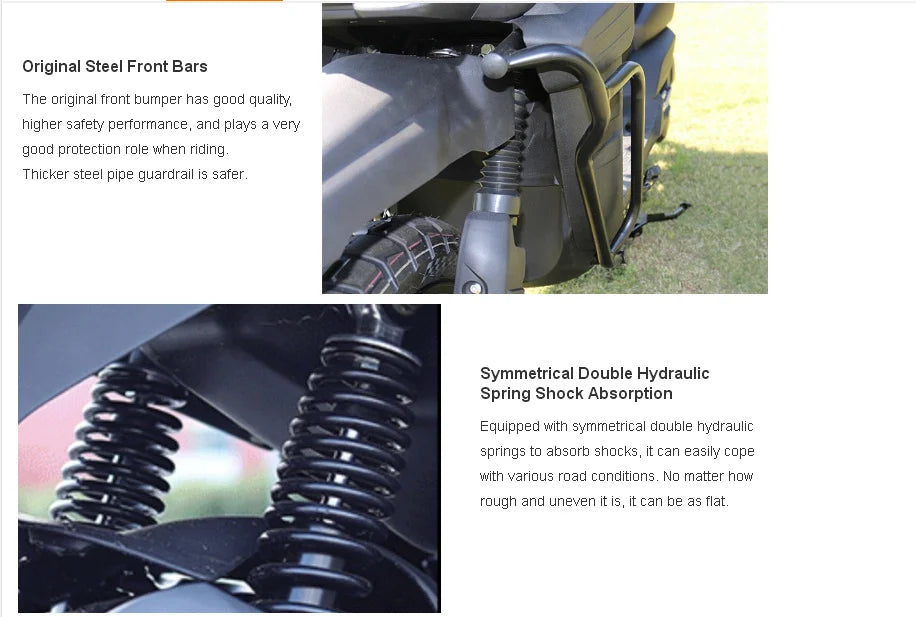 Y2-TK Electric Scooter | 1200W, 60V 20Ah | Aluminum-Wheel City E-Motorcycle