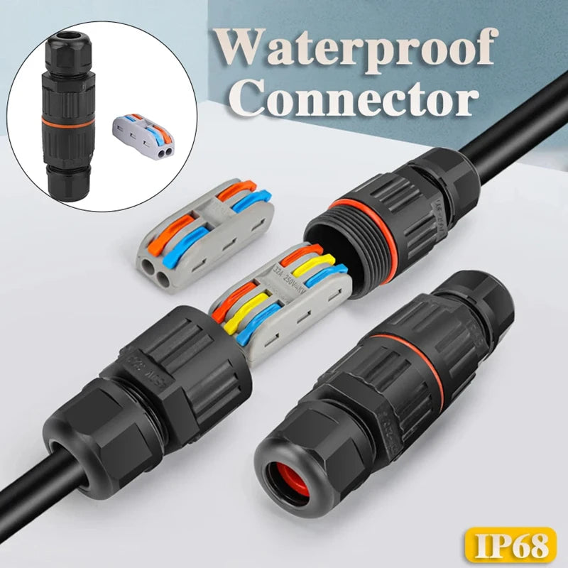 IP68 Waterproof Wire Connector | 2/3-Pin | Quick Connect