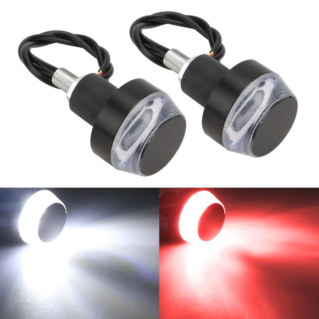 LED Bar-End Turn Signals | 12V Handlebar Indicators | Pair