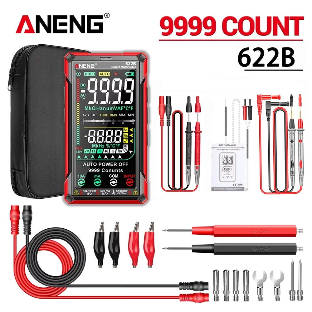 ANENG 622B Multimeter | 9999 Counts | Laser & NCV