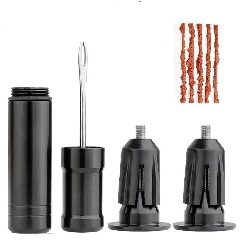 Tubeless Tire Repair Kit | Bar-End Storage Tool | MTB & Road Bikes